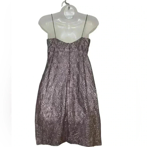 Aidan Mattox Vintage Purple Lace Cocktail Dress Size 4 - Picture 4 of 6